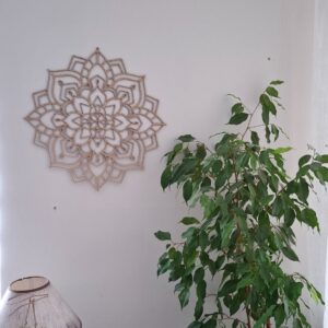 Egyedi Lézervágott Fa Mandala Falidísz