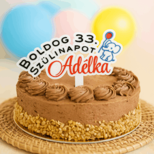 Egyedi Születésnapi Tortabeszúró, Topper