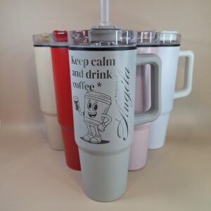 Gravírozott Füles Termobögre (Tumbler)