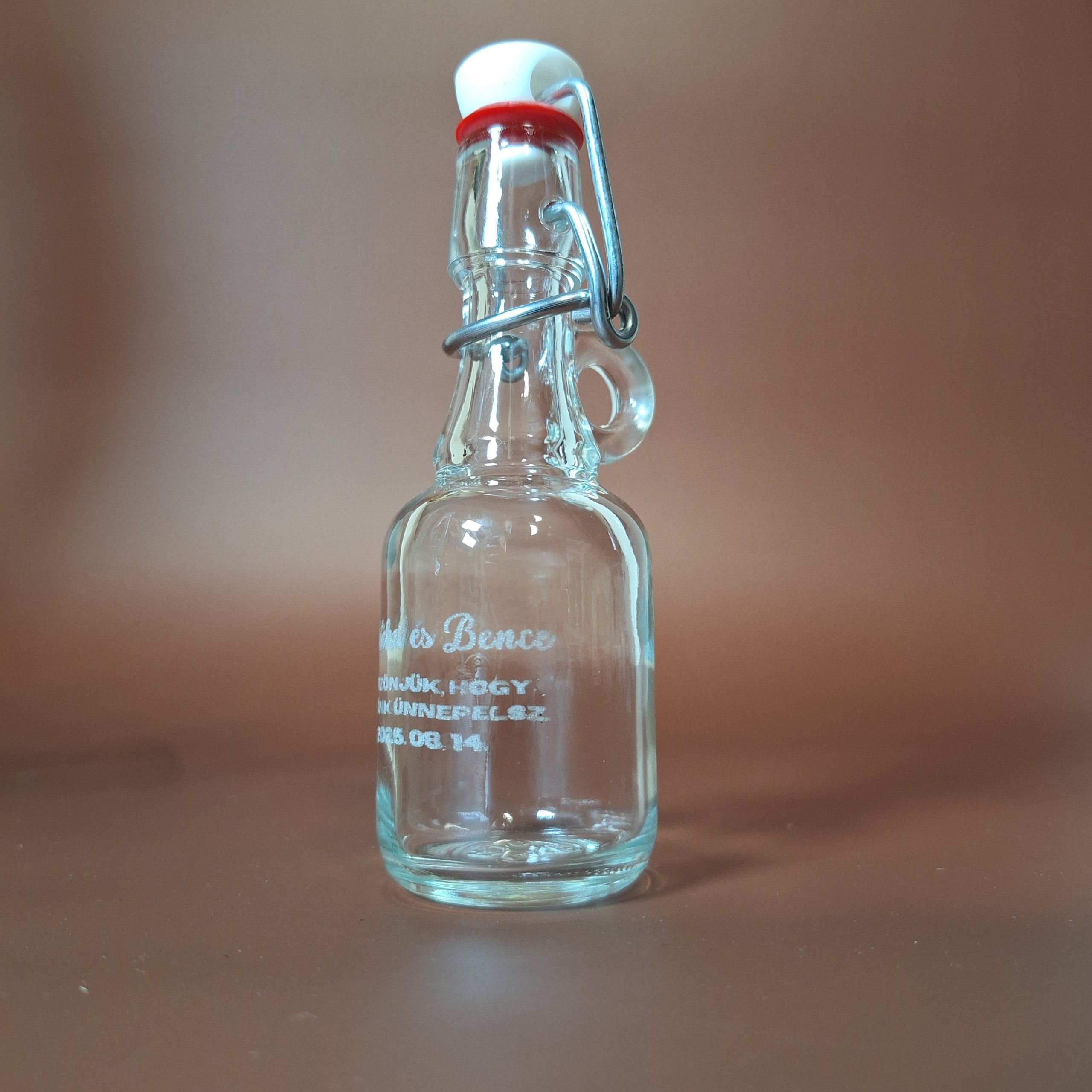 Egyedi Gravírozott Pálinkás Üveg Köszönőajándék (4cl) - Image 4